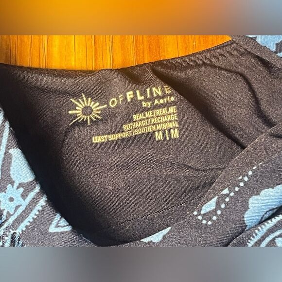 Bundle of 2 Offline Aerie Real Me Low Key Longline Sports Bra Pink Blue Size M - Picture 8 of 10